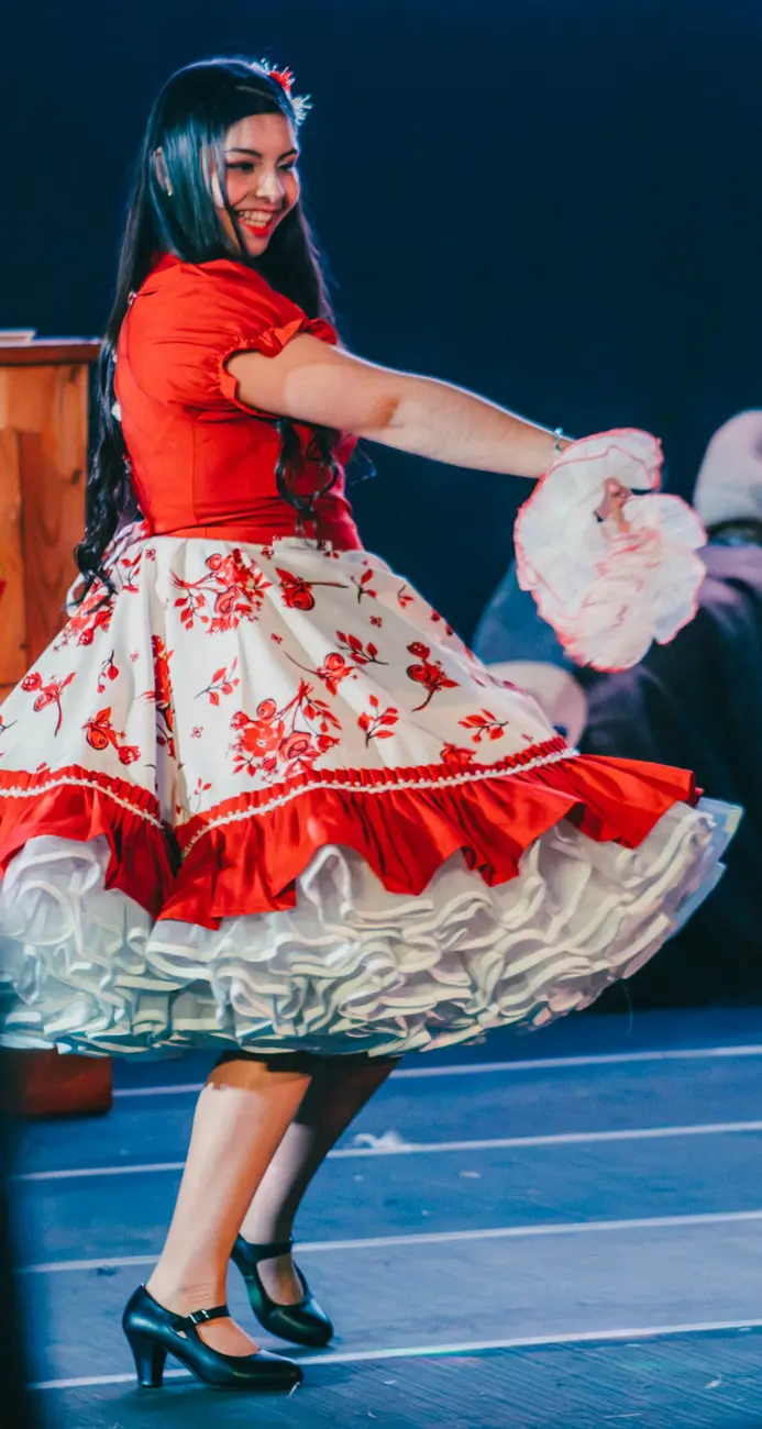 Cueca vestido floreado